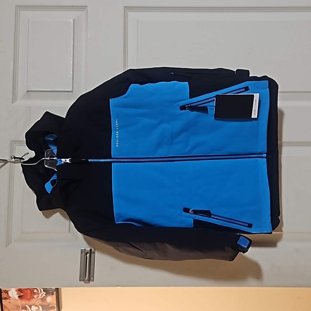 BOULDER GEAR BOYS GRIT JACKET: BLUE/BLACK: NEW WITH TAGS: SIZE 6